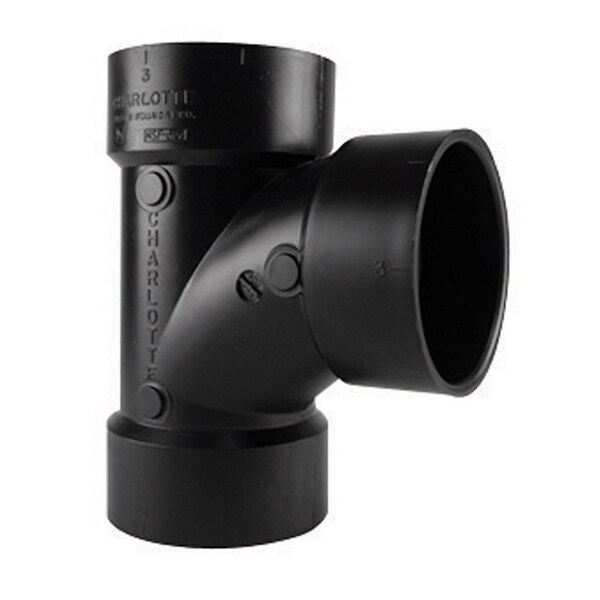 Canplas Abs Sanitary Tee 4In 102154LBC Zoro